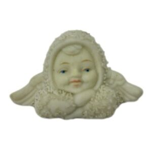Vintage Porcelain Snowbabies Brooch